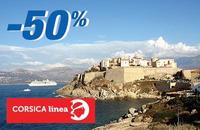 Ferries a Córcega -50% en salidas de verano! Ferries a Córcega -50% en salidas de verano!